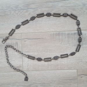 Vintage Silver finish Chain belt